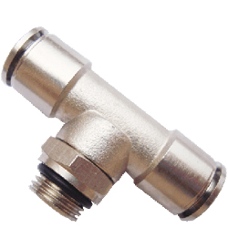 PMPB-G, All metal Pneumatic Fittings with BSPP thread, Air Fittings, one touch tube fittings, Pneumatic Fitting, Nickel Plated Brass Push in Fittings